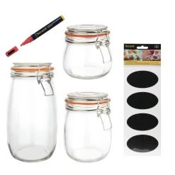 Vogue Bake Like A Pro Preserve Jar Food Storage Set
