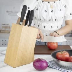 Vogue Prep Like A Pro 4-Piece Soft-Grip Knife Set With Knife Block -Kitchenware and Knives Sales sa688 lifestyle2