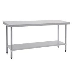 Vogue Stainless Steel Prep Table Without Upstand 600(D)mm -Kitchenware and Knives Sales t378 2