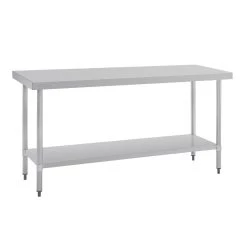 Vogue Stainless Steel Prep Table Without Upstand 600(D)mm -Kitchenware and Knives Sales t378 3