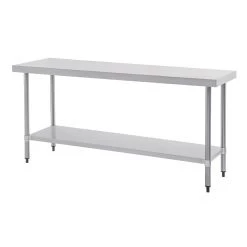 Vogue Stainless Steel Prep Table Without Upstand 600(D)mm