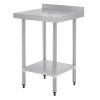 Vogue Stainless Steel Prep Table With Upstand 600mm -Kitchenware and Knives Sales t379 3