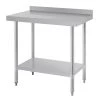 Vogue Stainless Steel Prep Table With Upstand 900mm -Kitchenware and Knives Sales t380 2