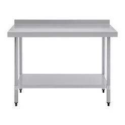 Vogue Stainless Steel Prep Table With Upstand 1200mm -Kitchenware and Knives Sales t381 3