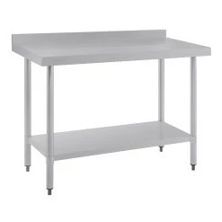Vogue Stainless Steel Prep Table With Upstand 1200mm -Kitchenware and Knives Sales t381 4