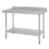 Vogue Stainless Steel Prep Table With Upstand 1200mm -Kitchenware and Knives Sales t381 5