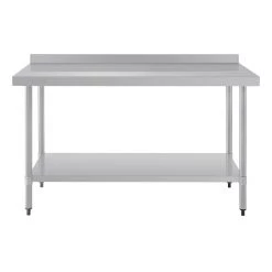 Vogue Stainless Steel Prep Table With Upstand 1500mm -Kitchenware and Knives Sales t382 1