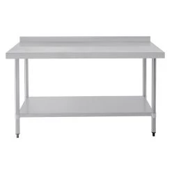 Vogue Stainless Steel Prep Table With Upstand 1500mm -Kitchenware and Knives Sales t382 2