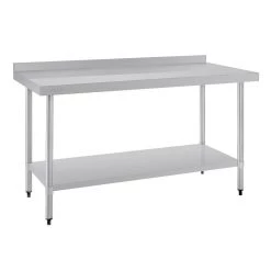 Vogue Stainless Steel Prep Table With Upstand 1500mm -Kitchenware and Knives Sales t382 4