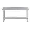 Vogue Stainless Steel Prep Table With Upstand 1800mm -Kitchenware and Knives Sales t383 1