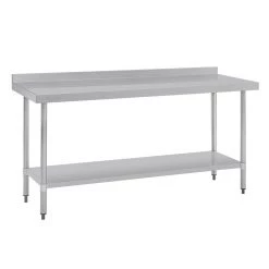Vogue Stainless Steel Prep Table With Upstand 1800mm -Kitchenware and Knives Sales t383 2