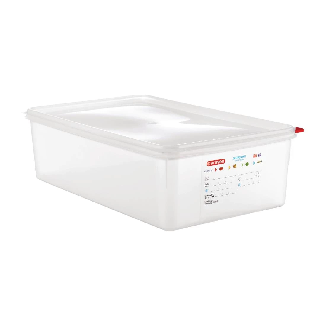 Araven Polypropylene 1/1 Gastronorm Food Storage Box 21Ltr (Pack Of 4) 3 Araven Polypropylene 1/1 Gastronorm Food Storage Box 21Ltr (Pack Of 4)