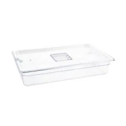 Vogue Polycarbonate 1/1 Gastronorm Container 100mm Clear -Kitchenware and Knives Sales u225 polycarbonategastronormcontainer3 1