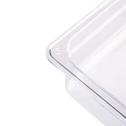 Vogue Polycarbonate 1/1 Gastronorm Container 100mm Clear -Kitchenware and Knives Sales u225 polycarbonategastronormcontainer4 1