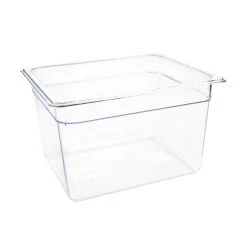 Vogue Polycarbonate 1/2 Gastronorm Container 200mm Clear