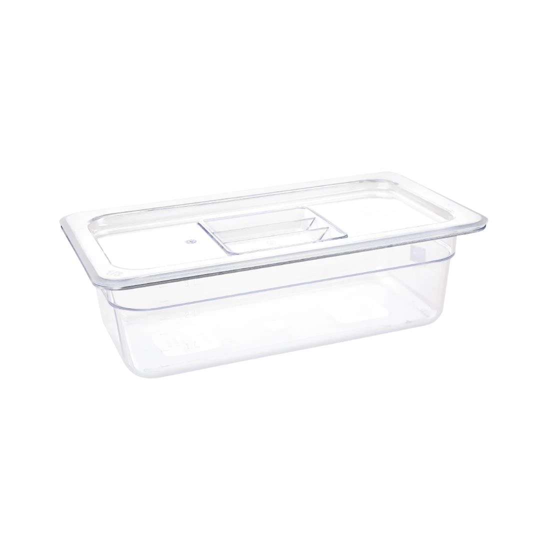 Vogue Polycarbonate 1/3 Gastronorm Container 100mm Clear 4 Vogue Polycarbonate 1/3 Gastronorm Container 100mm Clear - Image 2