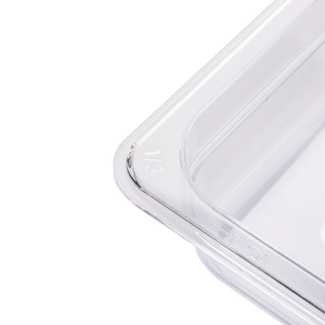Vogue Polycarbonate 1/3 Gastronorm Container 100mm Clear 6 Vogue Polycarbonate 1/3 Gastronorm Container 100mm Clear - Image 4
