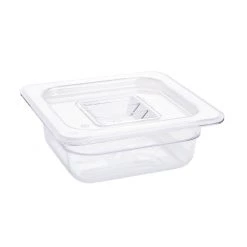 Vogue Polycarbonate 1/6 Gastronorm Container 65mm Clear -Kitchenware and Knives Sales u239 polycarbonategastronormcontainer2