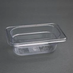 Vogue Polycarbonate 1/9 Gastronorm Container 100mm Clear -Kitchenware and Knives Sales u242 polycarbonategastronormcontainer5 1