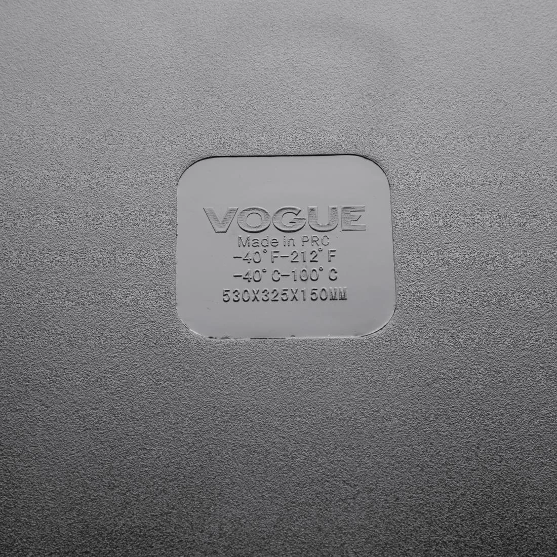 Vogue Polycarbonate 1/1 Gastronorm Container 150mm Black 8 Vogue Polycarbonate 1/1 Gastronorm Container 150mm Black - Image 6