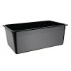 Vogue Polycarbonate 1/1 Gastronorm Container 200mm Black -Kitchenware and Knives Sales u457 blackpcgnfoodpan1