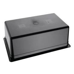 Vogue Polycarbonate 1/1 Gastronorm Container 200mm Black -Kitchenware and Knives Sales u457 blackpcgnfoodpan3