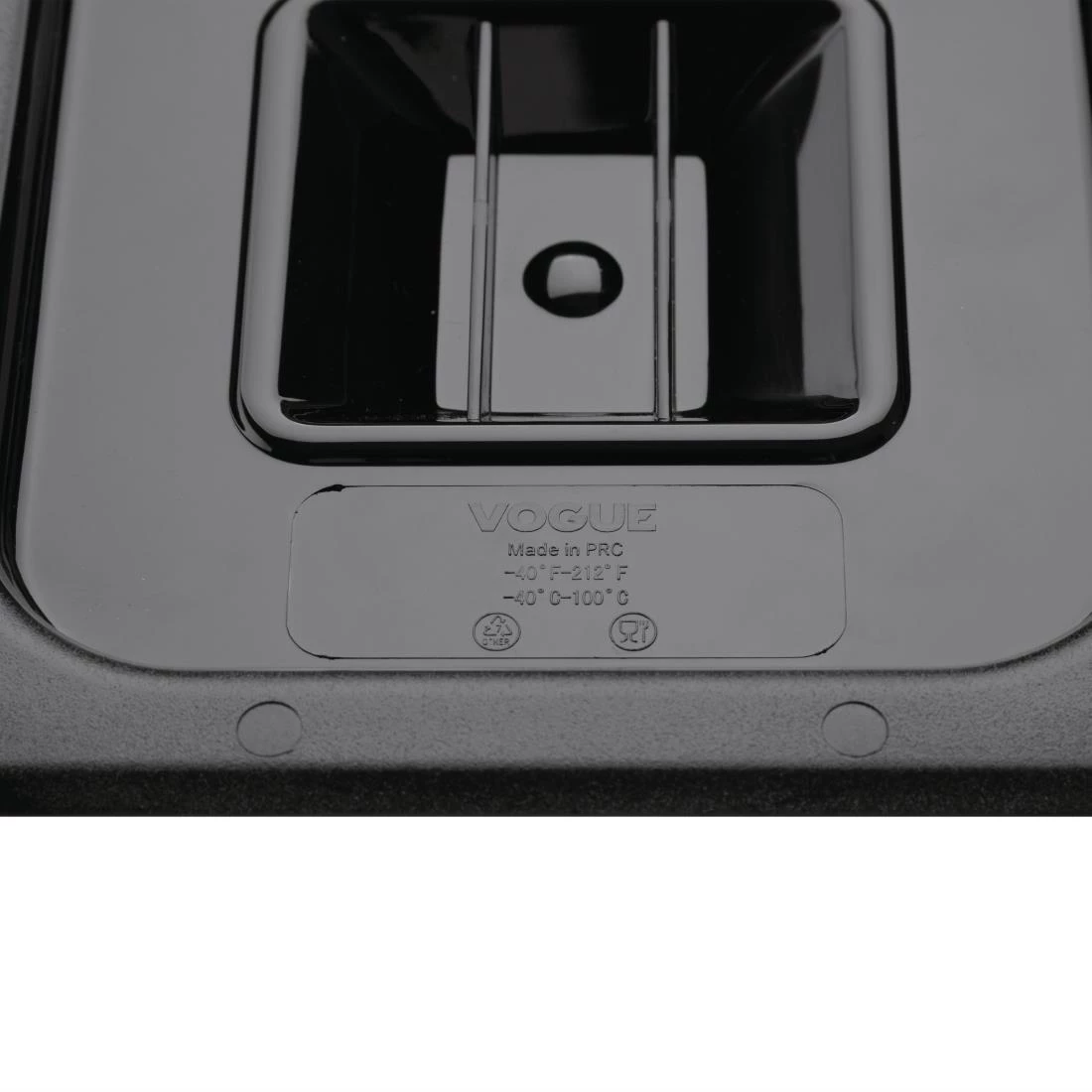 Vogue Polycarbonate 1/6 Gastronorm Lid Black 6 Vogue Polycarbonate 1/6 Gastronorm Lid Black - Image 4