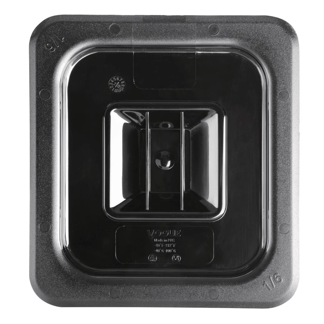 Vogue Polycarbonate 1/6 Gastronorm Lid Black 5 Vogue Polycarbonate 1/6 Gastronorm Lid Black - Image 3