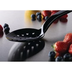 Matfer Bourgeat Exoglass Perforated Serving Spoon 9" -Kitchenware and Knives Sales u750 matferperfservingspoonblack 0004