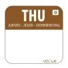 Vogue Dissolvable Food Rotation Labels Thursday (Pack Of 1000) -Kitchenware and Knives Sales u780 thu web 1