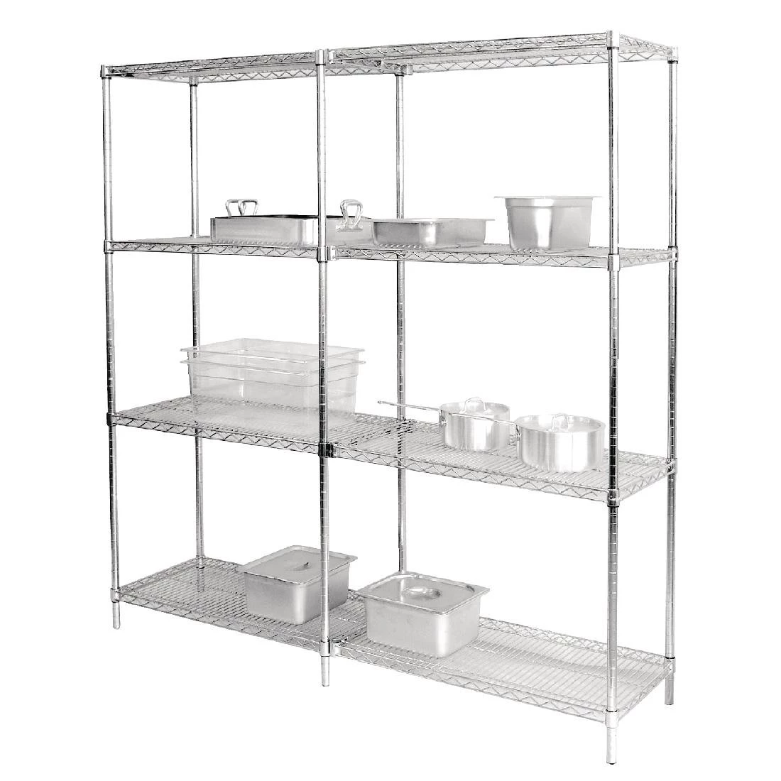 Vogue Chrome Wire Shelves 1220x457mm (Pack Of 2) 4 Vogue Chrome Wire Shelves 1220x457mm (Pack Of 2) - Image 2