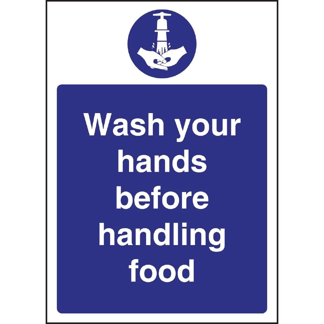 Vogue Wash Hands Before Handling Food Sign 2 Vogue Wash Hands Before Handling Food Sign