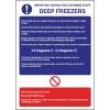 Vogue Deep Freezer Guidelines Sign 1 Vogue Deep Freezer Guidelines Sign -Kitchenware and Knives Sales w195 sign large