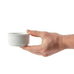 Olympia Whiteware Stacking Ramekins 85mm (Pack Of 12) 12 Olympia Whiteware Stacking Ramekins 85mm (Pack Of 12) -Kitchenware and Knives Sales w421 hand