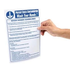 Vogue Prevent Cross Contamination Wash Hands Sign -Kitchenware and Knives Sales y909 inhand